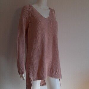 ana sweater a new approach cotton Tunic  pink top cotton m